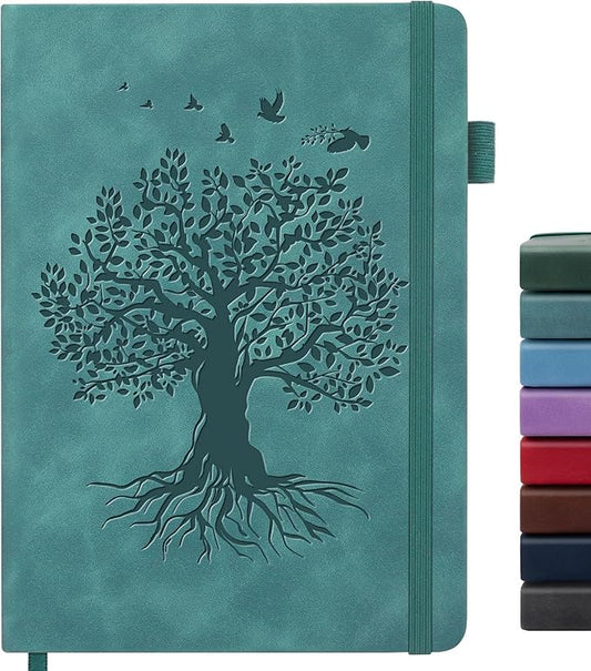 Lined Journal Notebook for Women Men, B5 Hardcover Leather Journals for Writing, 200 Pages Thick Paper, Daily Journal Notebook for Work, School, Note Taking, Business, Travel, College Ruled
