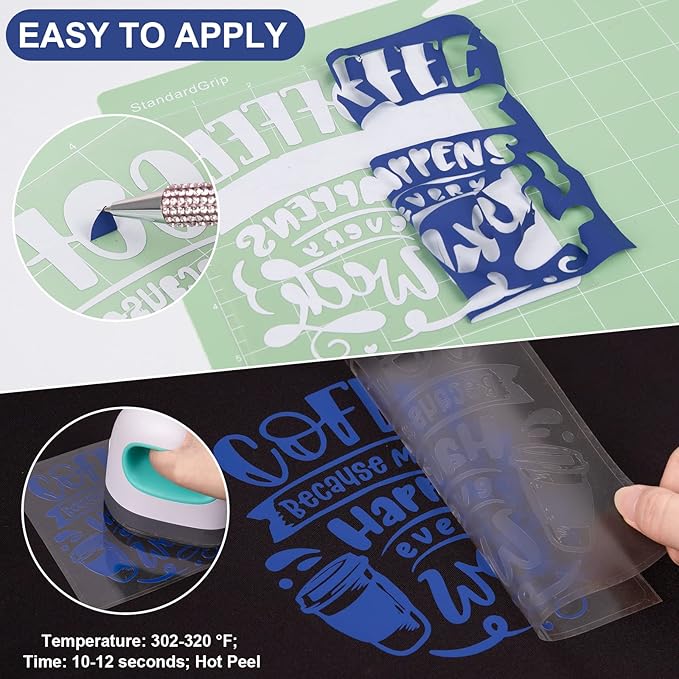 VINYL FROG Heat Transfer Vinyl Roll HTV Vinyl - 12" x5ft Royal Blue Iron on Vinyl for T-Shirts, Heat Press Vinyl for DIY Craft Designs (Royal Blue)