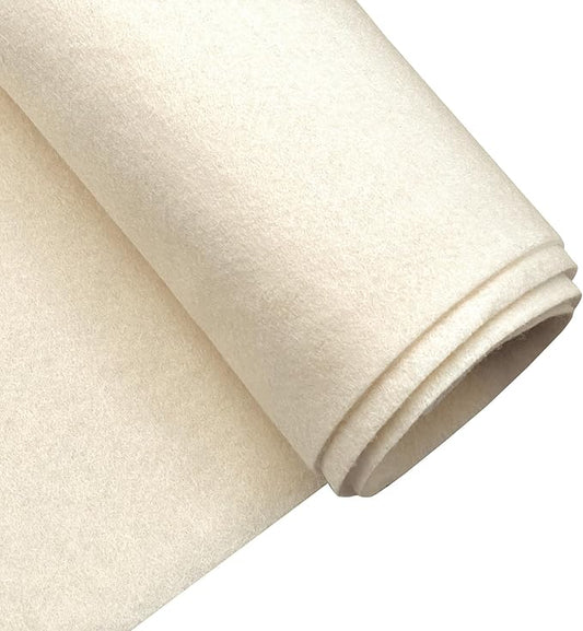 EOVEA | Acrylic Felt Fabric by The Yard - Non-Stiff, Soft Material - 72" Wide - 1.6mm Thick Felt Sheets for DIY Crafts, Sewing, Upholstery, Cushion, Padding(Sand Beige, 2 Yard)