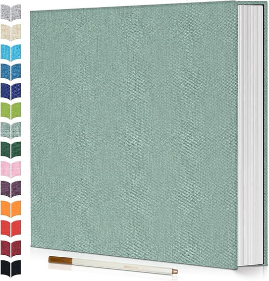 Photo Album Self Adhesive Scrapbook,120 Pages Large Photo Book for 4x6,5x7,8x10 Pictures,DIY Album for Baby Wedding Family Travel Birthday,with Metallic Pen and Scraper