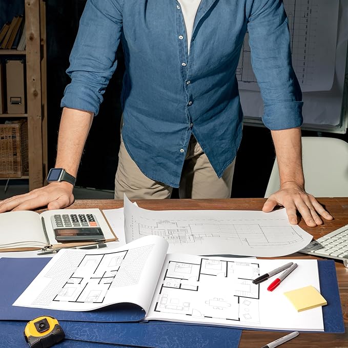 Durable 11x17 Professional Compressed Fiberboard Report Covers – Pack of 10 (Midnight Blue)