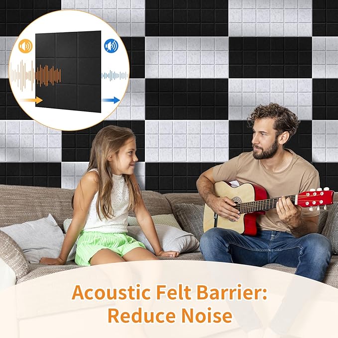 Smarpau Large Cork Boards Bulletin Board 48"x36", 12 Pack Felt Corkboards Pin Board with 50 Removable Adhesive Tabs 35 Pushpins, Cork Wall Tiles for Home School Decor