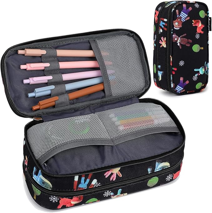 Pencil Cases for kids, Large Capacity Pencil Pouch, Office College School Marker Organizer Case pen for Men Women Adult Teens