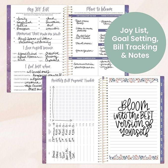 bloom daily planners 2026 Pocket Planner - 4” x 6” - (January 2026 - December 2026) - MINI Weekly/Monthly Agenda Organizer & Calendar Book - Good Things Are Coming