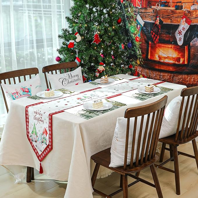 50 Pack Pine Trees Christmas Paper Placemats,16x 11 Inch Xmas Tree Disposable Placemats Seasonal Winter Xmas Holiday Table Mats for Kitchen Dining Christmas Party Decor