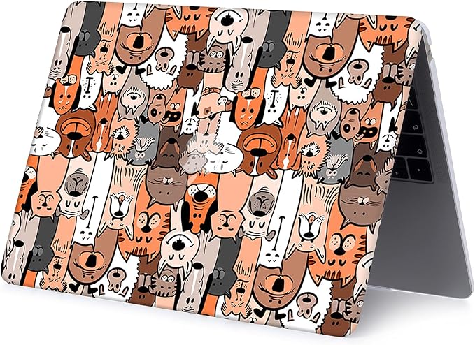 Case Compatible with MacBook Pro 16 inch 2020 2019 Release A2141 with Touch Bar/Touch ID, Plastic Laptop Hard Shell Protective Case & Keyboard Cover Skin - Animal