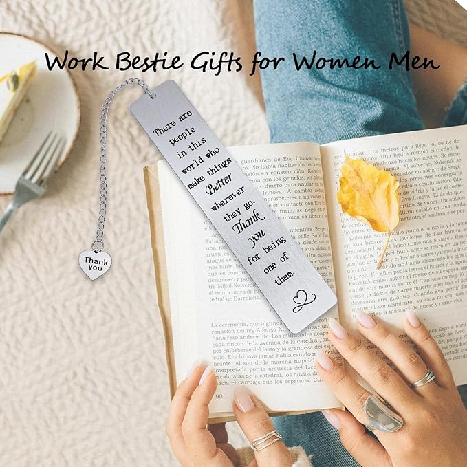 Coworker Leaving Gifts Appreciation Bookmark for Women Men Boss Lady Friends Work Bestie Thank You Office Gifts for Coworker Colleague Employee Birthday Christmas Retirement Gifts for Him Her