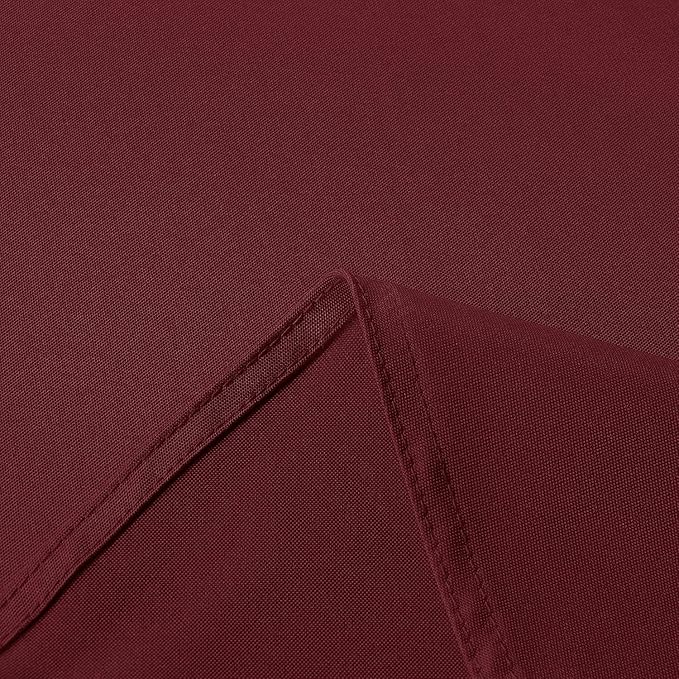 sancua Rectangle Tablecloth - 54 x 54 Inch - Stain and Wrinkle Resistant Washable Polyester Table Cloth, Decorative Fabric Table Cover for Dining Tables, Buffet Parties and Camping, Burgundy