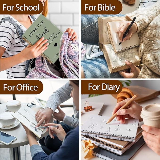 Memorial Gifts for Loss of Dad Grief Notebook Journal, Letters to My Dad in Heaven Journal, Sympathy Notebooks Gifts for Loss of Dad Father, In Loving Memory Sympathy Gifts, 6x8.2In（Green）