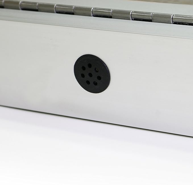 Ghent 24"x18" 1-Door Outdoor Enclosed Vinyl Bulletin Board, Shatter Resistant, with Lock, Satin Aluminum Frame - Ivory (PA12418VX-185), Made in the USA