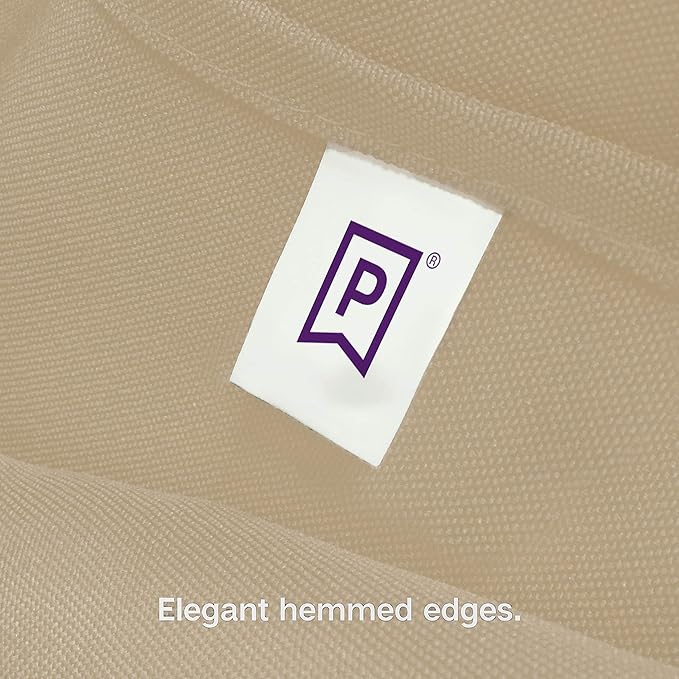 Gee Di Moda Rectangle Tablecloth - 90 x 156 Inch Beige Table Cloth for 8 Foot Table with Floor-Length Drop - Heavy Duty Washable Fabric - 8 Ft Buffet Table, Holiday Party, Wedding & Baby Shower