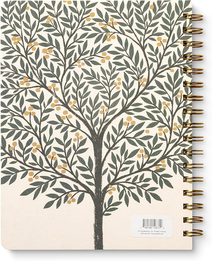 Compendium Spiral Notebook – Good Things Are Always Beginning – A Designer Spiral Notebook with 192 Lined Pages, College Ruled, 7.0”W x 9.25”H