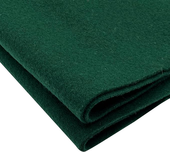 EOVEA | Acrylic Felt Fabric by The Yard - Non-Stiff, Soft Material - 72" Wide - 1.6mm Thick Felt Sheets for DIY Crafts, Sewing, Upholstery, Cushion, Padding(Hunter Green, 1 Yard)