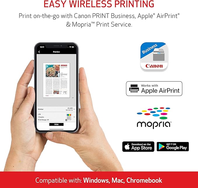 Canon imageCLASS MF753Cdw - Wireless Duplex Color Laser Printer, All-In-One with Scanner, Copier, Fax, Auto Document Feeder, Mobile Ready, 3 Year Limited Warranty, 35 PPM, White