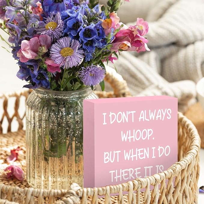 Pink Cubicle Decorations Office Decor for Women Desk Funny Quotes Office Supplies Accessories Gifts for Coworker Friends Female Funny Home & Bathroom Sign Decorations