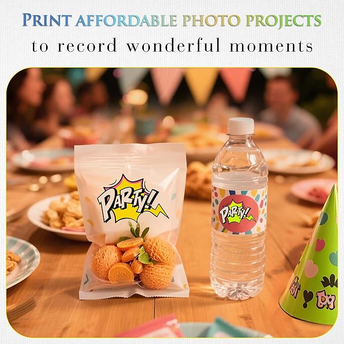 A-SUB Glossy Thin Photo Printer Paper for Flyer Brochure Chip Bag 8.5x11 Inch 36lb for Inkjet Printer Dye Ink Single-Side Print 135gsm