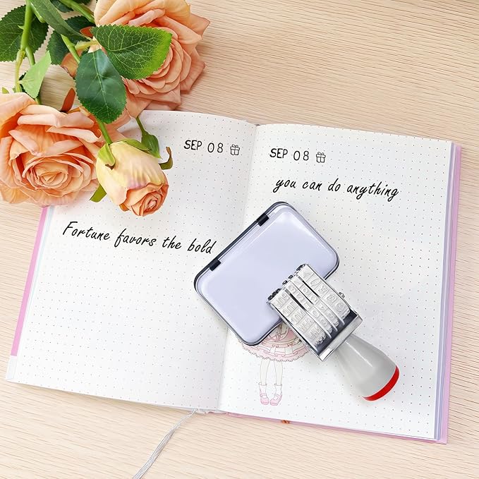 Monthly Date Stamp Set, Weather Icons Calendar Stamps for Planners, Journals, Scrapbooking, DIY Crafts