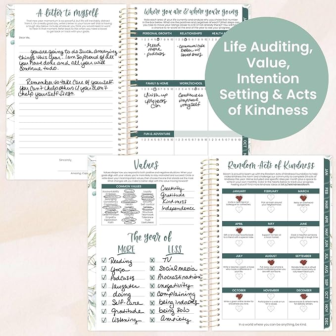 bloom daily planners 2026 Pocket Planner - 4” x 6” - (January 2026 - December 2026) - MINI Weekly/Monthly Agenda Organizer & Calendar Book - Eucalyptus, White