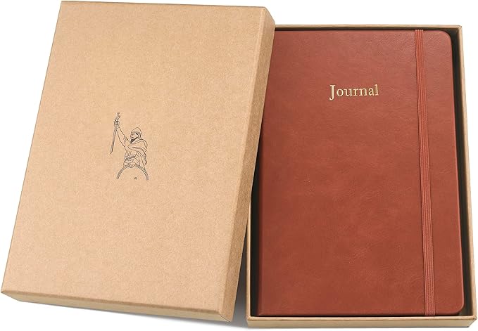 Wykeham's Executive 2026 Undated Daily Journal Planner – US Format – Customization Available (Brown, 8.5"×5.5" - Undated)