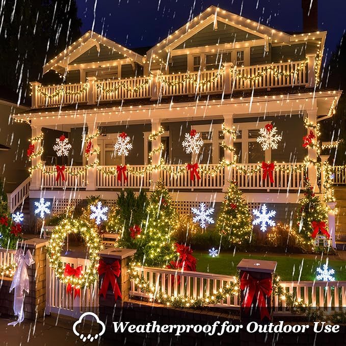 1500 LED Christmas Lights Outdoor with 12 Modes, 470FT Green Wire Christmas String Fairy Lights with Timer & Dimmable, Waterproof Twinkle Tree Lights for House Party Wedding Xmas Decor, Warm White