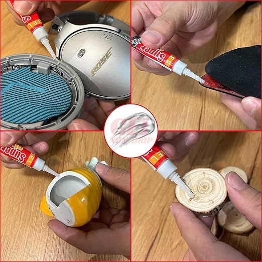 3 Gram (Pack of 12) Single use Super Glue Gel, Super Fast, Thick & Strong Adhesive Superglue, Cyanoacrylate Glue for Hard Plastics, DIY Craft, Ceramics, Frame, Leather, Metal Etc