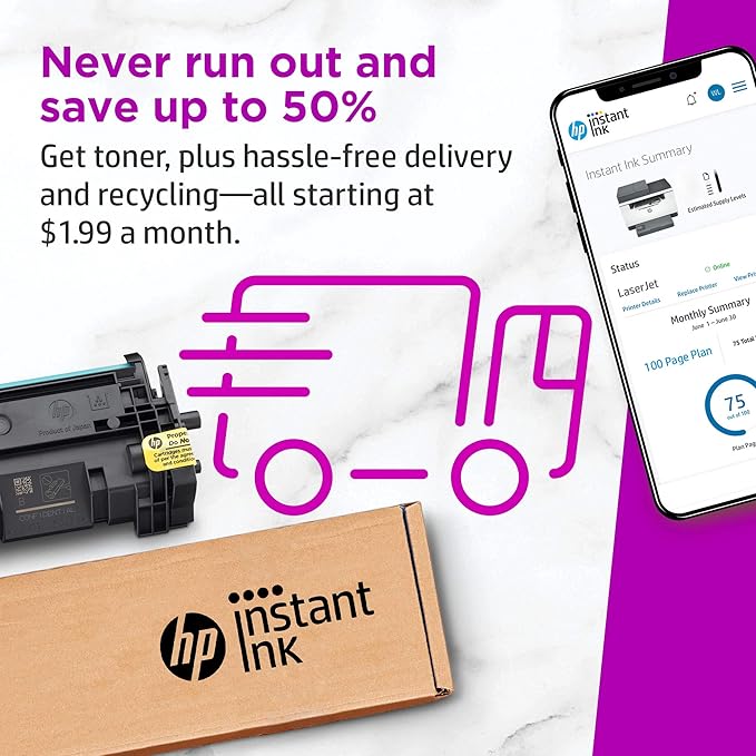 HP Laserjet MFP M234sdw Wireless Monochrome All-in-One Printer with Built-in Ethernet & Fast 2-Sided Printing, Instant Ink Ready (6GX01F) (Renewed)