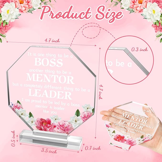 Yopyame Boss Gifts Acrylic Boss Day Gifts for Women It is One Thing to Be a Boss Acrylic Engraved Keepsake Appreciation Gifts for Leader Mentor Office Desk Decor Funny Paperweights Work Gifts