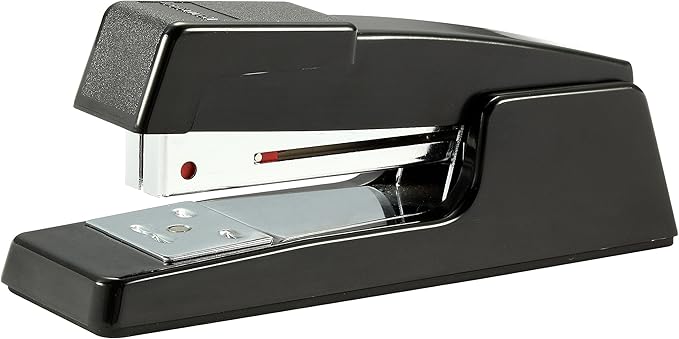 Bostitch Office B400 Executive Compact Stapler, 20 Sheet Capacity, Durable, Metal Design, Opens for Tacking, Dual Clinch, Half-Strip, Black