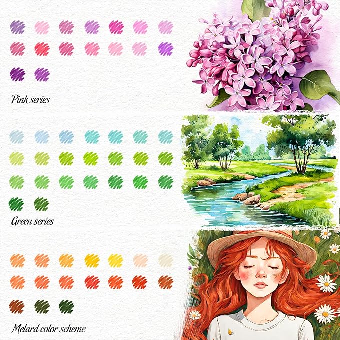 Soucolor Gifts for Women, Gift Baskets for Women Adult, 150 Colors Dual Tip Brush Markers for DIY Journal Kit Coloring Drawing Sketching, Sister Gifts Sets Box for Kids Teens Girls Gift