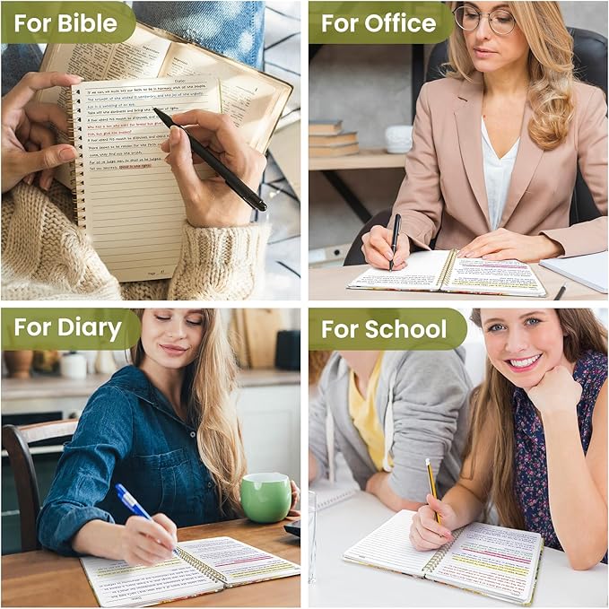 Lined Spiral Journal Notebook for Women, Cute A5 College Ruled Hardcover Notebook for Work & Note Taking, Aesthetic Pretty Journal for Writing, 140 Pages, Autumn Creek