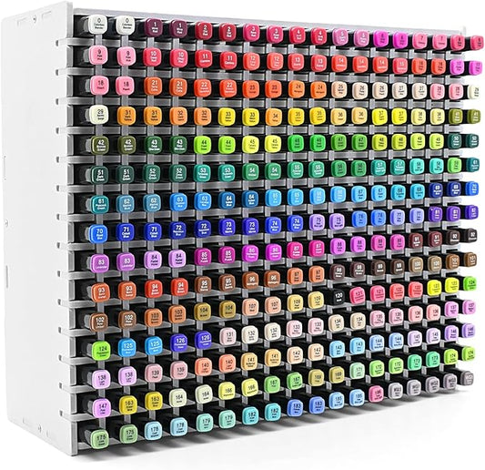 270-Slot Marker Holder with Adjustable Dividers, Marker Storage Organizer for Desk, Home, Office, Craft Room, and Classroom