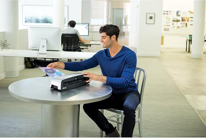 Fellowes Neptune 3 125 Laminator with 10 Pouches, 12.5 Inch (5721401), Silver, Black