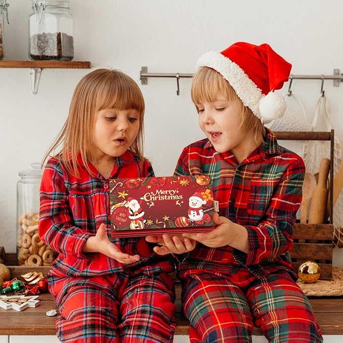 Christmas Cash Gift Envelopes 5 Slots, Christmas Cash Gift Envelopes，christmas Card Book with Tassel & Santa Card Supplies,2025 New Creative Cashs Surprise Envelope for Checks or Cards(StyleB,5pcs)