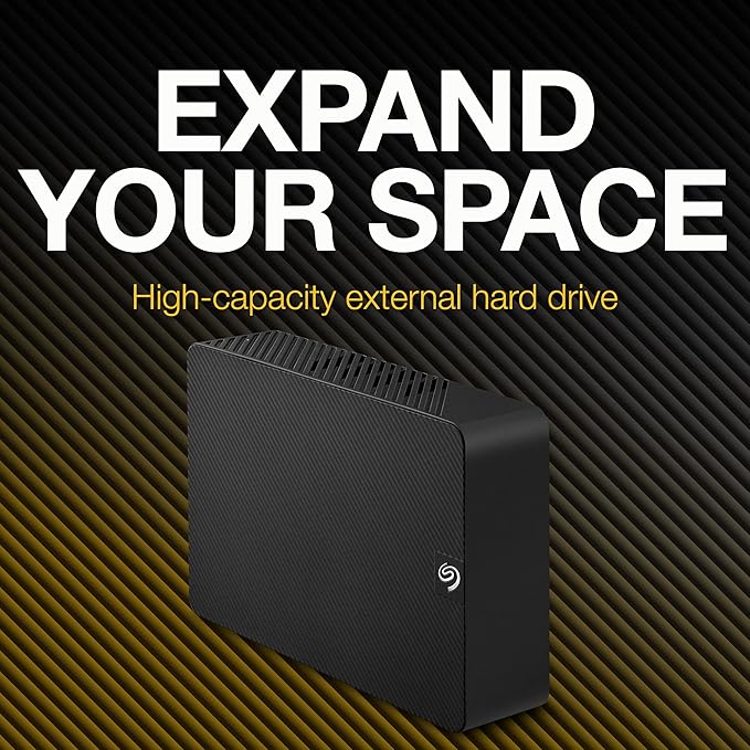Seagate Expansion 8TB External Hard Drive HDD - USB 3.0, with Rescue Data Recovery Services (STKP8000400)