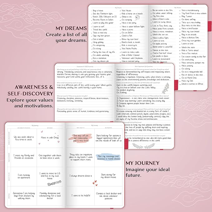 Legend Planner PRO – Deluxe Weekly & Monthly Life Planner to Increase Productivity and Hit Your Goals. Time Management Organizer Notebook – Undated – 7 x 10" Hardcover + Stickers – Hot Pink