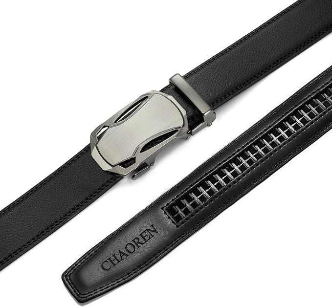 CHAOREN Leather Ratchet Belt Men 2 Pack - Customizable Fit, Effortless Style (35mm)