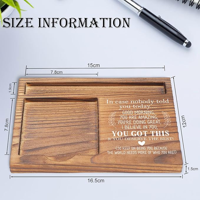 You Got This Sticky Note Holder, Inspirational Desk Organizer, Motivational Gift for Friends, Coworkers, Teachers, Self-Stick Note Pad Holders EDP126