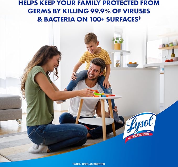 Lysol Disinfectant Wipes Bundle, Multi-Surface Cleaning Wipes, For Disinfecting & Cleaning, contains Lemon & Lime Blossom, Crisp Linen, & Mango & Hibiscus, 3x80 ct, (240 ct Total)