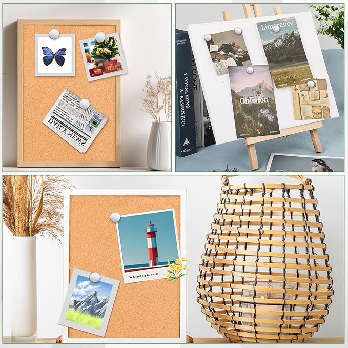 30 Pack Magnetic Pushpin, Magnetic Clips Magnet Thumb Tacks Magnet Tacks Push Pins for Cork Board Wall Bulletin Board Photo Wall