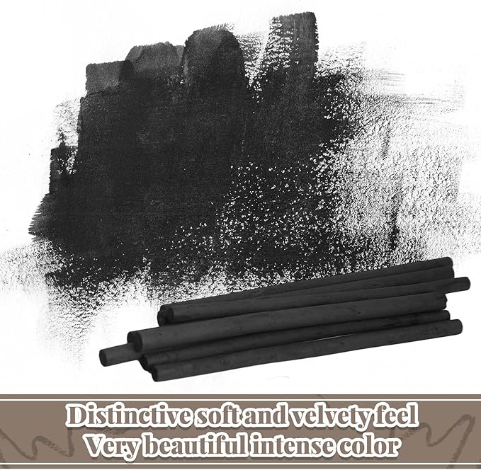 Gueevin 200 Pcs Willow Charcoal Sticks, Willow Charcoal, Artists, Beginners, Students, Perfect for Sketching, Drawing, Shading, and Fine Art (2-4mm,4-5mm,5-7mm,7-9mm)