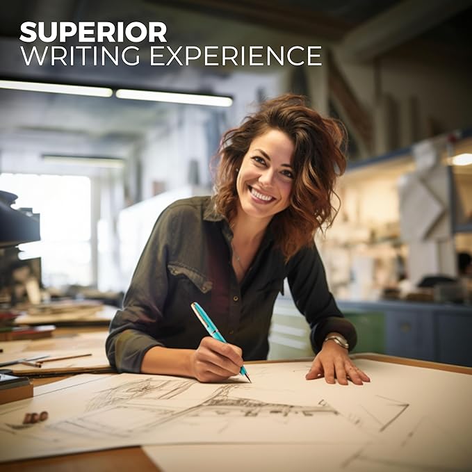 ZenZoi Turquoise Mechanical Pencil w/Schmidt 0.7 mm Twist Lead System. Elegant Full Metal Pencil for Sketching, Drawing, Drafting, Writing & Note Taking. Luxury Gift Box for Men or Women