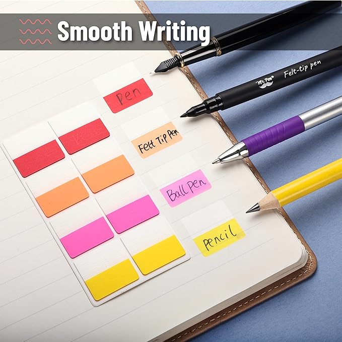 Mr. Pen- Sticky Index Tabs, 240 Pcs, Colorful Sticky Tabs for Notebooks, Page Markers, Page Tabs for Binders, Page Tabs Sticky Tabs for Books, Notebook Tabs, Book Sticky Tabs for Notebooks