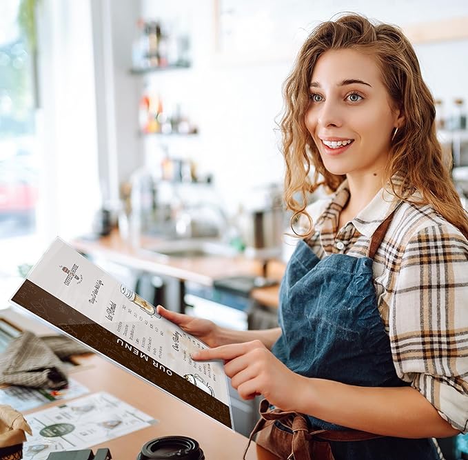 Ndsox 10 Pack 8.5" x 14" Rigid Print Protectors Clear Hard Plastic Sheet Protectors Top-Loading Rigid Menu Covers for Legal Size Paper, Documents, Photo, Posters, Prints, Artworks, Birth Certificates