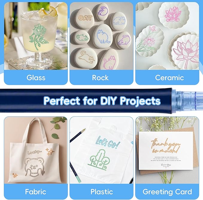 48 Colors Double Line Outline Markers, Shimmer Outline Marker Pen Set with Metallic & Glitter Effects, Self-Outline Shimmer Markers for Card Making, DIY Art, and Doodling, Perfect for Kids & Adults