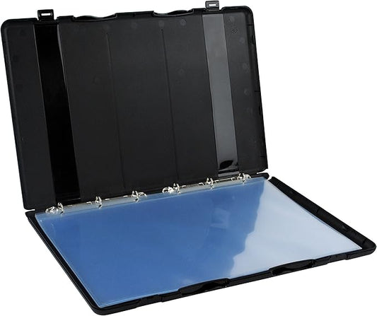 UniKeep Large Binder with Pages (11 x 17) - Black - Fully Enclosed Case Binder