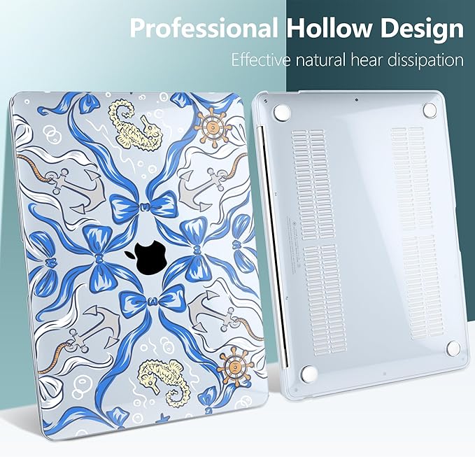 DONGKE for MacBook Air 13 Inch Case 2021-2018, Compatible with A2337 M1 A2179 A1932 Support Retina Display & Touch ID, Hard Shell Plastic Cover with Keyboard Skin - See Life