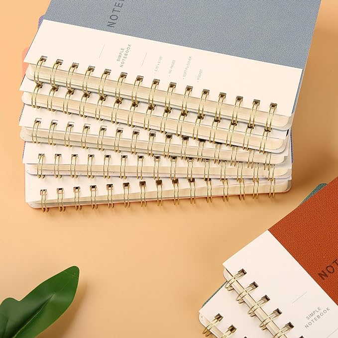 Lined Spiral Notebook College Ruled A5 Journal Book for Note Taking, 160 Pages Writing Journal for Office and Home School Supplies 5.75x8.125 inch - Navy Blue