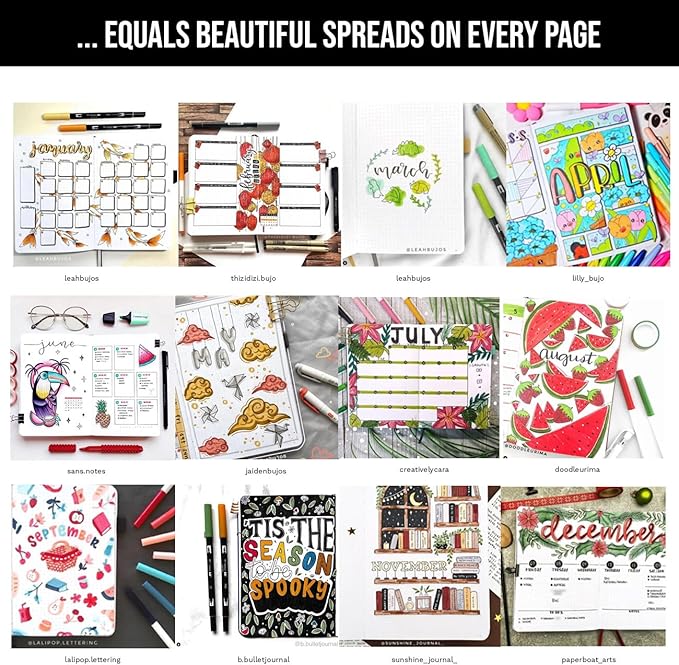 Bullet Dotted Journal Dot Grid Notebook | A5 Daily Journaling Notebooks for Personal Writing, Work, Women | 120gsm Thick Paper, Hard cover, Lay Flat Binding | 5x7 Journals Cuaderno Libretas de apuntes