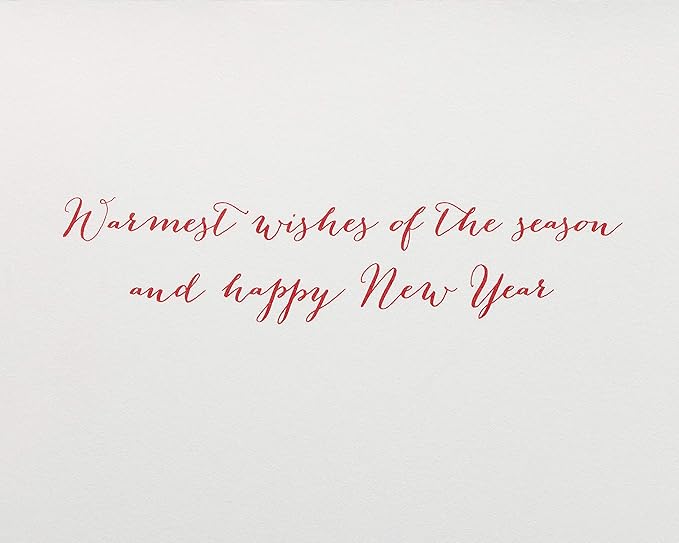 Papyrus Holiday Cards Boxed with Envelopes, Warmest Wishes of the Season, Happy Holidays (20-Count)