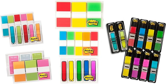 Post-it Flags and Tabs Value Pack, Ultimate Business and Study Pack, 956 Various Flags for Organization (683-AVP-SIOC)